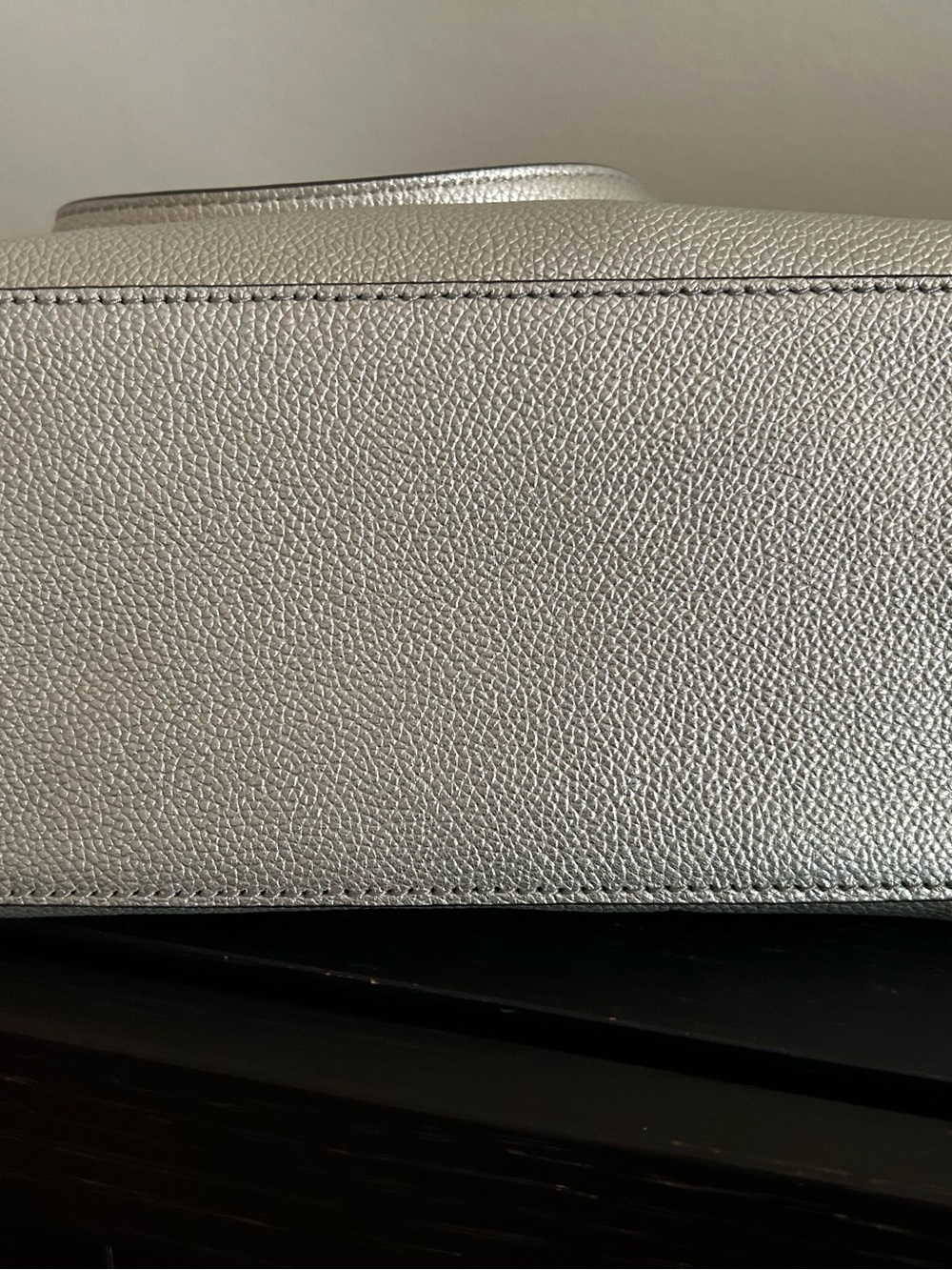 Kate Spade Patterson Drive Metallic Champagne Pebbled Leather Bag w/ Strap - Picture 4 of 13
